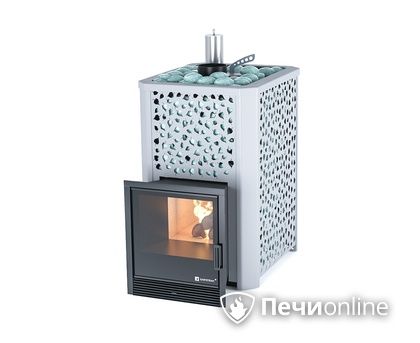 Дровяная печь-каменка ИзиСтим Ялта 25 (Березовый лист), AISI 321 в Воронеже